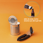 Abridor De Latas Multiuso Preto - Oikos