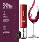 Abridor De Vinho Elétrico Eos Eab01v Vermelho