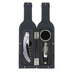 Abridor De Vinho Estojo Garrafa 4 Peças Dosador Salva Gotas S