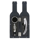 Abridor De Vinho Estojo Garrafa 4 Peças Dosador Salva Gotas S