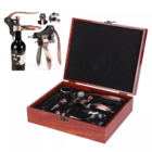 Abridor De Vinho Kit 9 Peças Luxo Elegante Com Acessórios Com