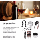 Abridor De Vinho Kit 9 Peças Luxo Elegante Com Acessórios Com