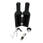 Abridor Vinho Garrafa Kit 4 Peças Dosador Salva Gotas Estojo