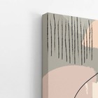 Abstrato Minimalista Bege Arte Quadro Canvas 140x90cm