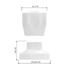 Acabamento Blukit Para Registro Padrão Deca/docol C50 Branco