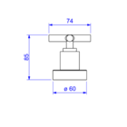 Acabamento Chuveiro Duna Clássica Dark Antracite Deca
