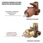 Acabamento Cromado Monocomando Chuveiro Base Deca