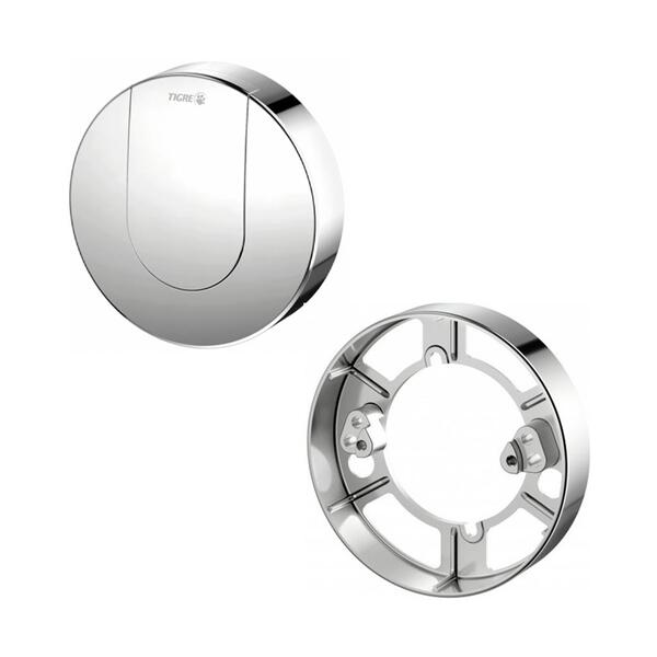 Acabamento De Descarga Cromado Mund Com Conversor Tigre