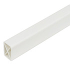 Acabamento de Fixação Rígido de PVC Branco Neve 4m PerfilPlast