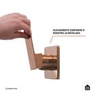 Acabamento De Misturador Monocomando Quadrado Para Banheiro O