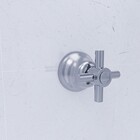Acabamento de Registro Pressão e Gaveta 1.1/2" Cruzeta Cromado C37 Blukit