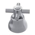 Acabamento de Registro Pressão e Gaveta 1.1/2" Cruzeta Cromado C37 Blukit