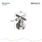 Acabamento De Registro Aço Escovado