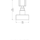 Acabamento De Registro Base Fabrimar -  Preto Fosco- Dom