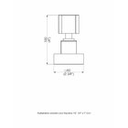 Acabamento De Registro Base Fabrimar  Preto Fosco - Dom