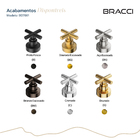 Acabamento De Registro Bronze Escovado