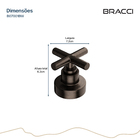 Acabamento De Registro Bronze Escovado