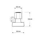 Acabamento de Registro C40 Cromado CasaGrande Mundial: Design