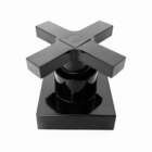 Acabamento De Registro Cruzeta Abs Padrão Deca Preto Black