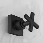 Acabamento De Registro Cruzeta Quadrado Preto Chuveiro Banhei