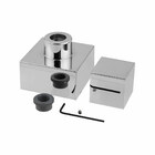 Acabamento De Registro Deca Quadrado 50mm 1.1/2 100% Metal