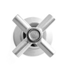 Acabamento De Registro Metal Cruzeta Padrão Deca Cromado