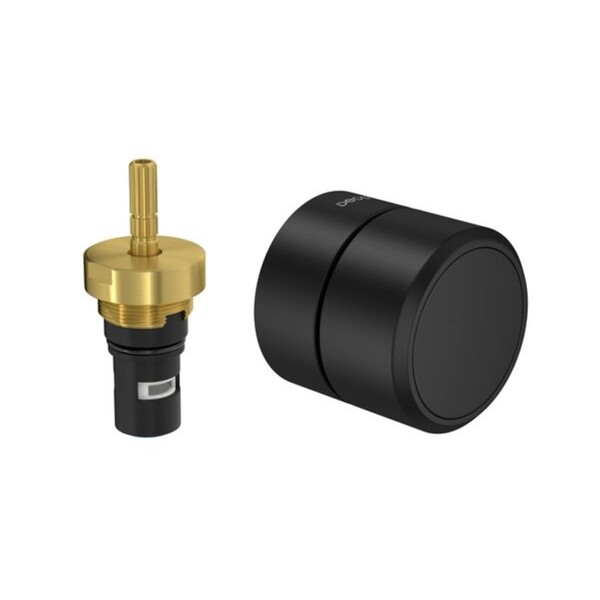 Acabamento de Registro Padrão Deca 1/2" Redondo Black Matte Deca You