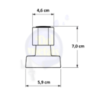 Acabamento De Registro Para Base Deca Cromado