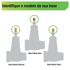 Acabamento de Registro para Base Padrão Deca Pequeno Cromado Fusion Roca