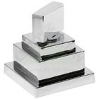 Acabamento de Registro Pressão Pequeno Square Line Cr 1/2" - 3/4" Cromado 912013225 Forusi