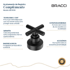 Acabamento De Registro Preto Fosco