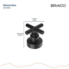 Acabamento De Registro Preto Fosco