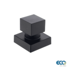 Acabamento De Registro Preto Fosco Quadrado Eco