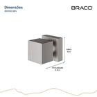 Acabamento De Registro Quadrado Aço Escovado
