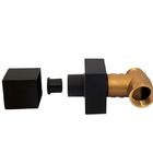 Acabamento De Registro Quadrado Black Metal 1416