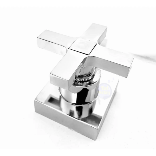 Acabamento De Registro Quadrado Cruzeta Cromado Padrão Deca