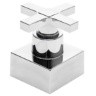 Acabamento De Registro Quadrado Cruzeta Cromado Padrão Deca D