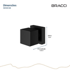 Acabamento De Registro Quadrado Preto