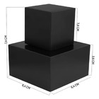 Acabamento De Registro Quadrado Preto 1.1/2 100% Metal