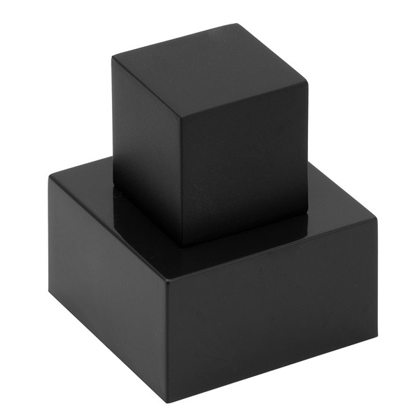 Acabamento De Registro Quadrado Preto 1.1/2 100% Metal