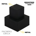 Acabamento De Registro Quadrado Preto 1.1/2 100% Metal