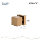 Acabamento De Registro Quadrado Rose Escovado