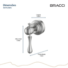 Acabamento De Registro St Claire Aço Escovado