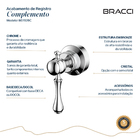 Acabamento De Registro St Claire Cromado