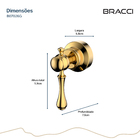 Acabamento De Registro St Claire Dourado