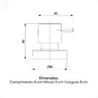 Acabamento De Registro Universal 1/2, 3/4,1 Basic Preto Matte