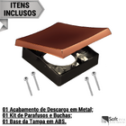 Acabamento De Valvula De Descarga Hydra Abaulada Rosê