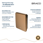 Acabamento De Valvula Descarga Hydra/docol Rose Escovado