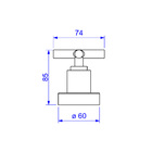Acabamento Gaveta Pq Duna Clássica Dark Antracite Deca