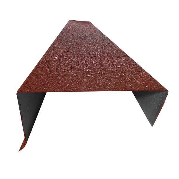 Acabamento Gravilhado Lateral Fixar Alvenaria 18,5x120cm  Terracota Euro Telhas